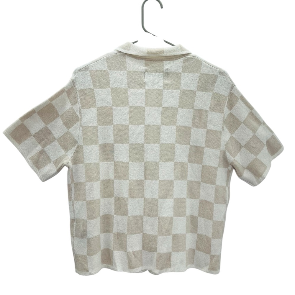 UGG Beige Checkered Button Down Shirt NWT - image 5